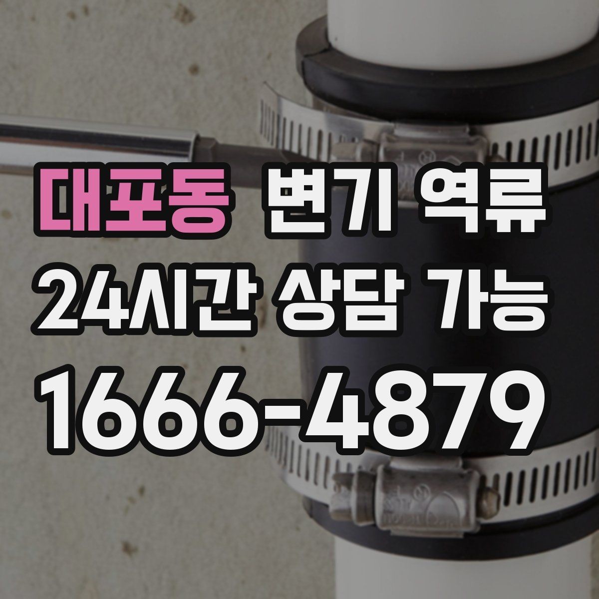 대포동 변기 역류 변기만 막힌 줄 알았는데 배관 문제인 경우