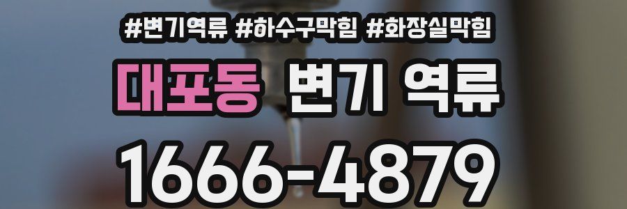 대포동 변기 역류