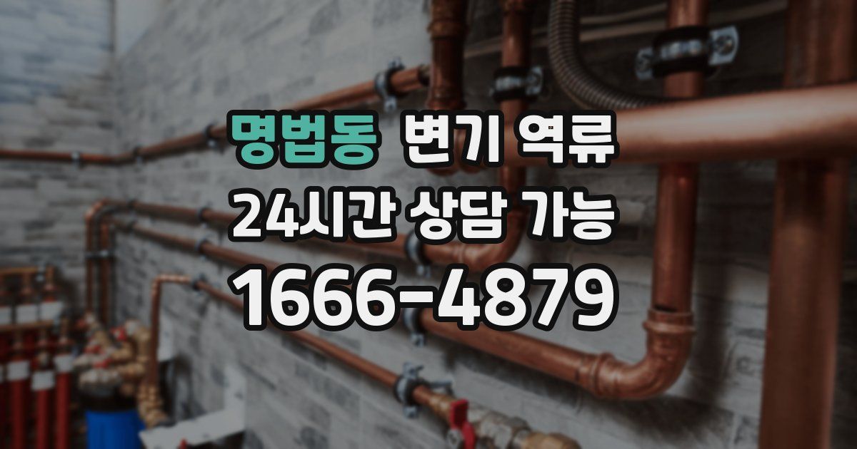 명법동 변기 역류