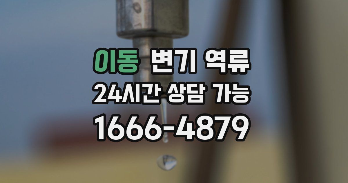 이동 변기 역류