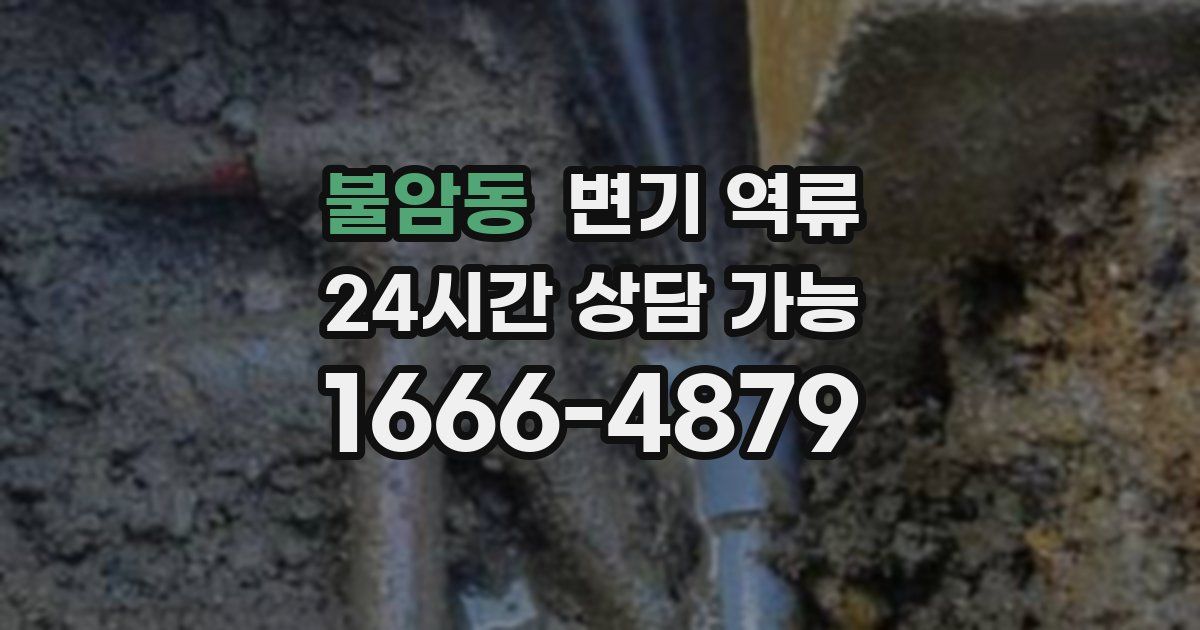 불암동 변기 역류