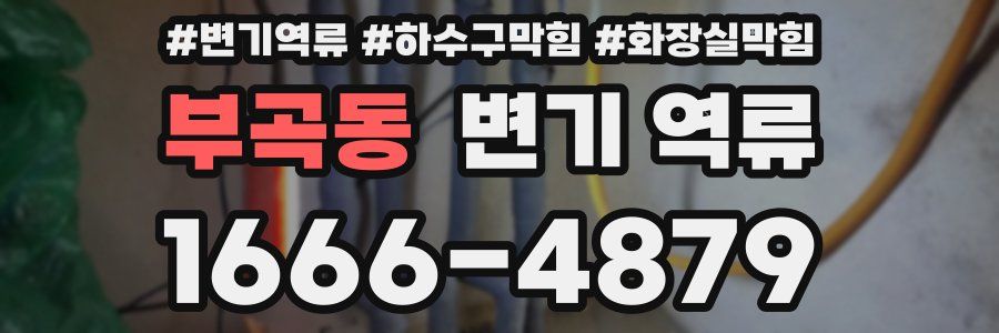 부곡동 변기 역류