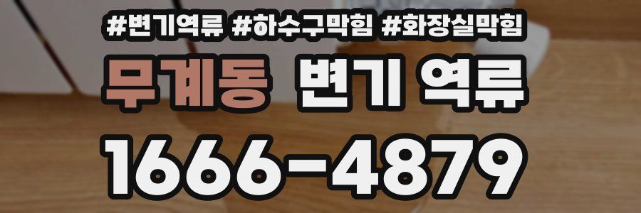 무계동 변기 역류