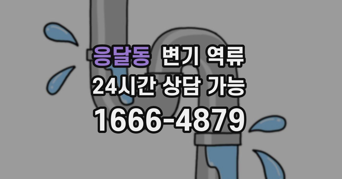 응달동 변기 역류