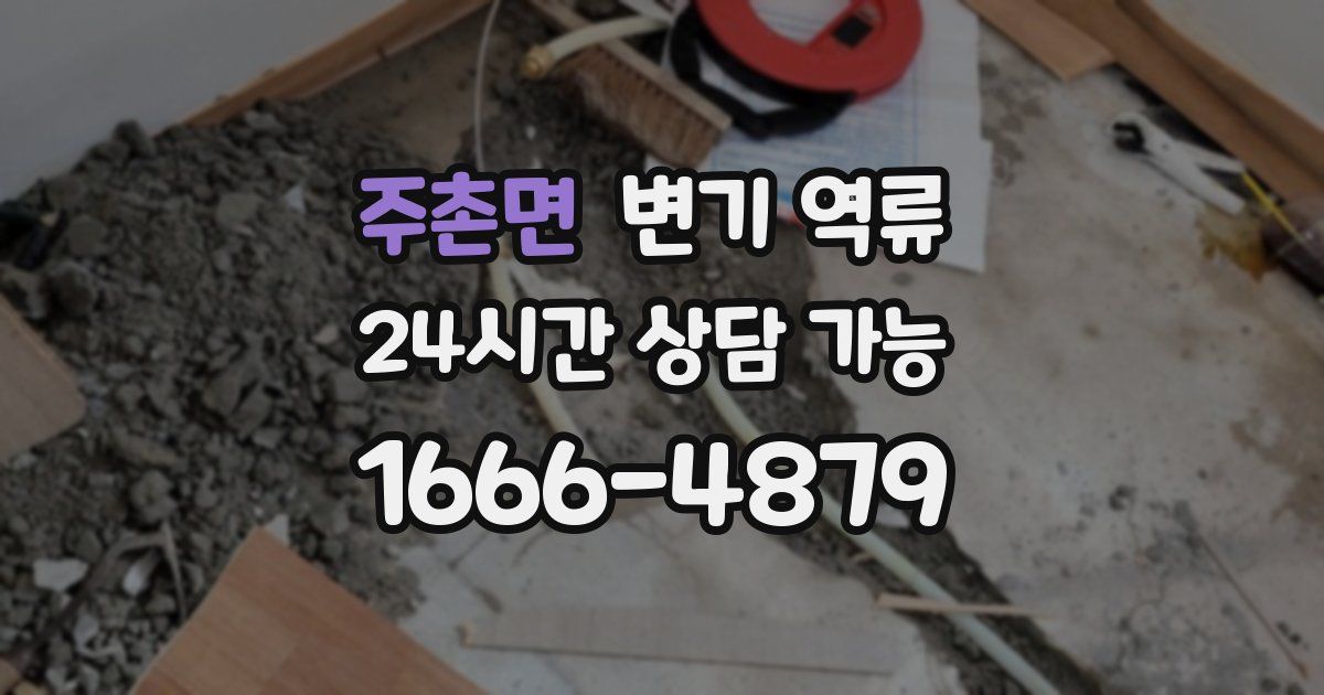 주촌면 변기 역류