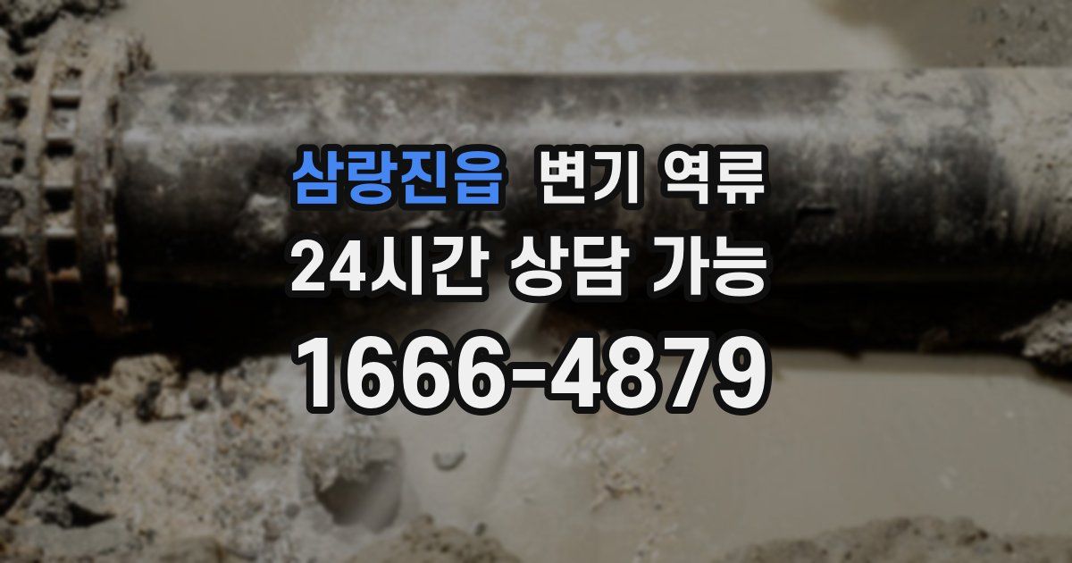 삼랑진읍 변기 역류