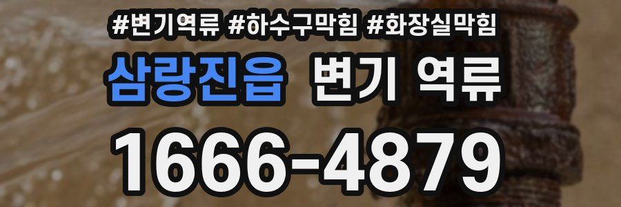 삼랑진읍 변기 역류