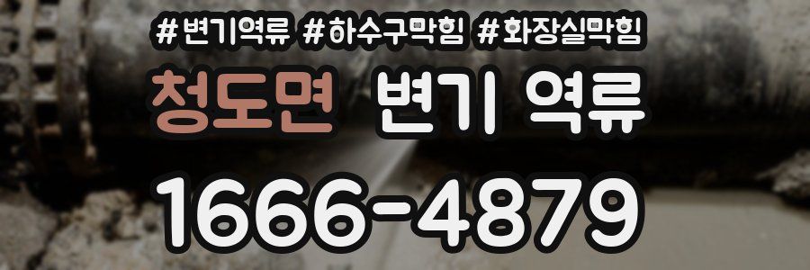 청도면 변기 역류