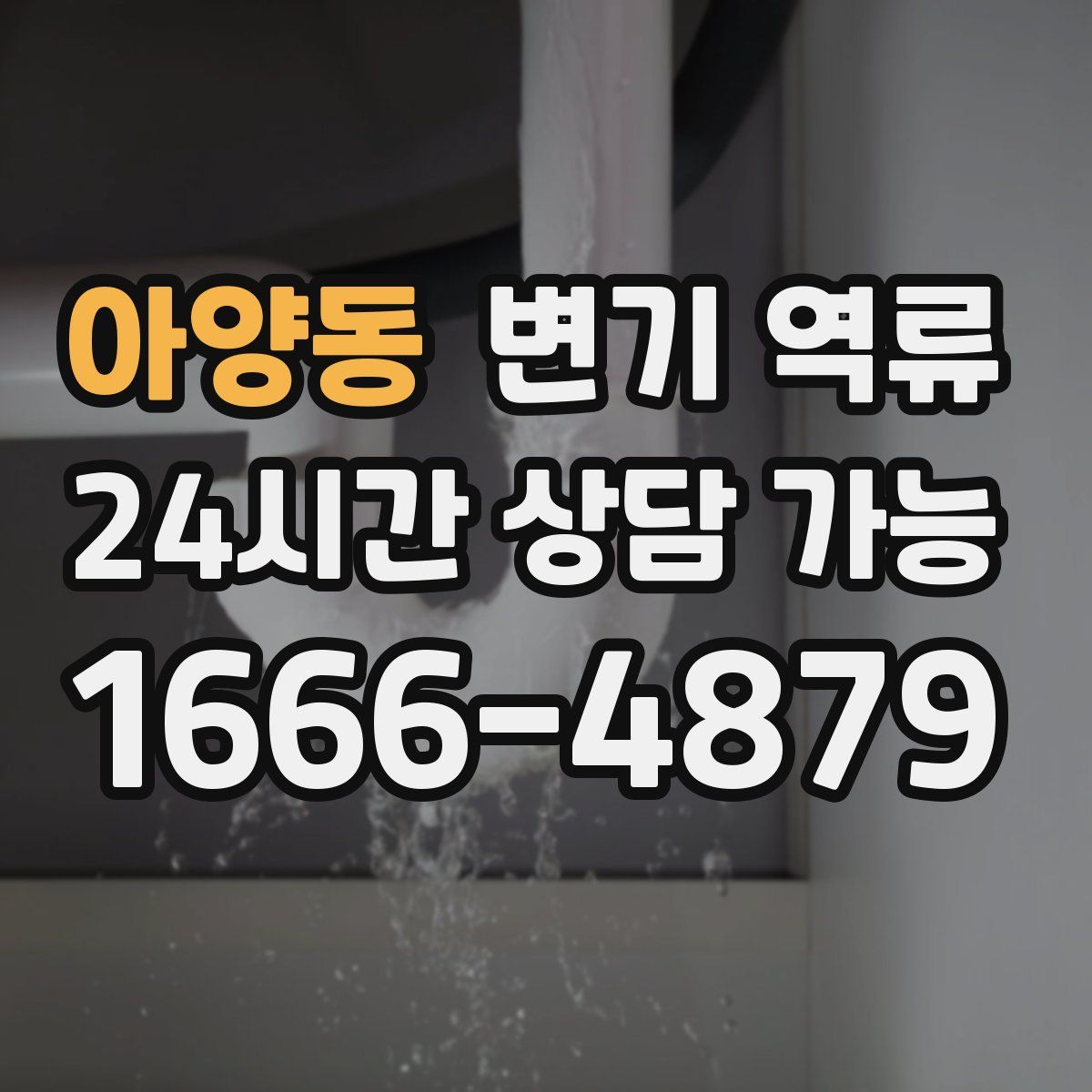 아양동 변기 역류