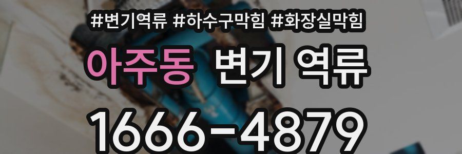 아주동 변기 역류