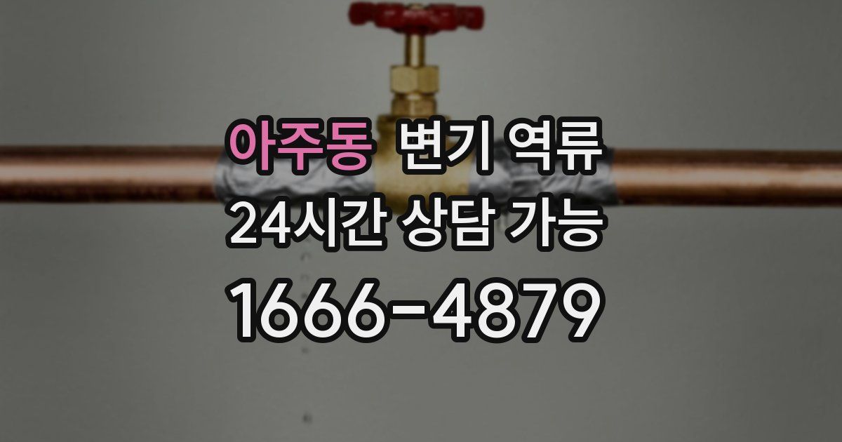 아주동 변기 역류