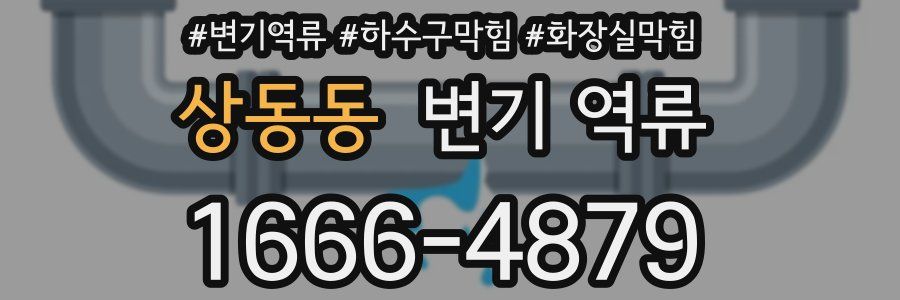 상동동 변기 역류