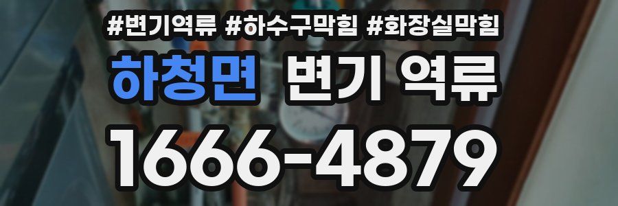 하청면 변기 역류