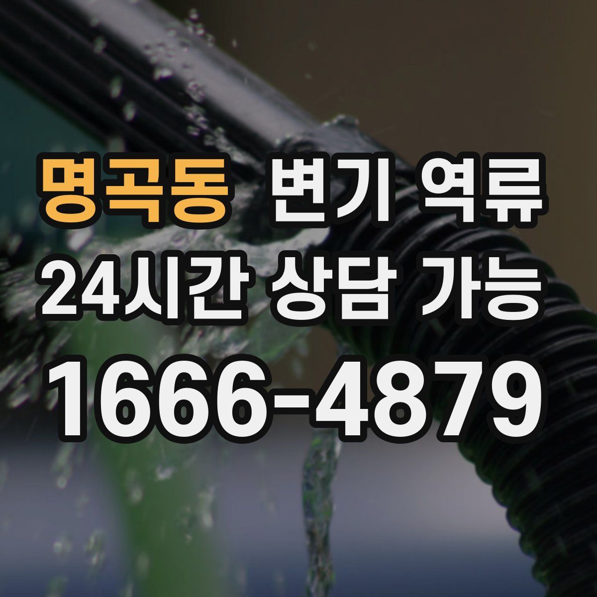 명곡동 변기 역류