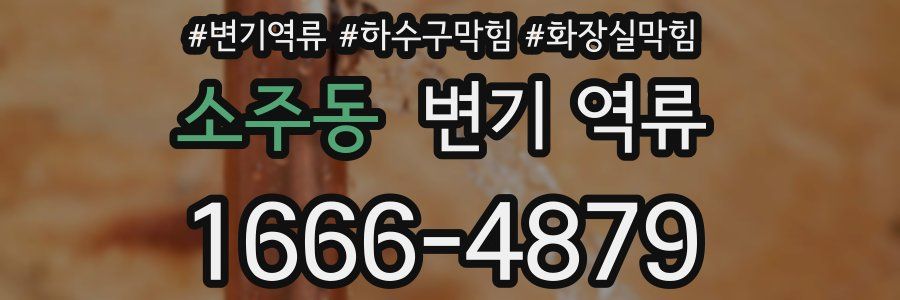 소주동 변기 역류