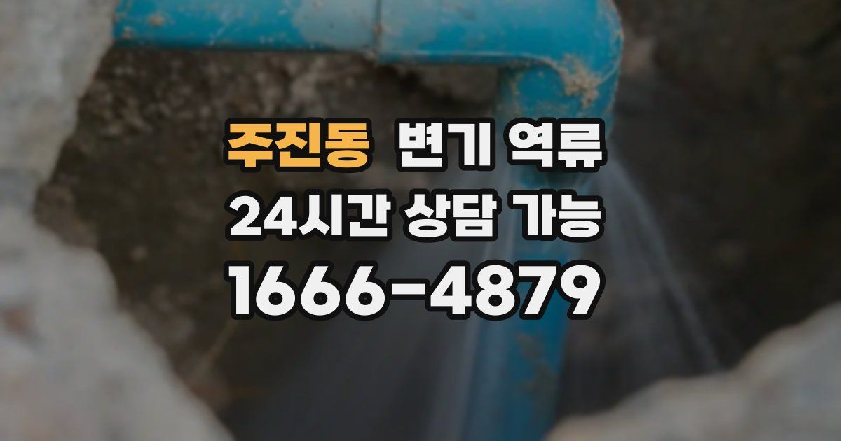 주진동 변기 역류