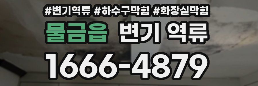 물금읍 변기 역류