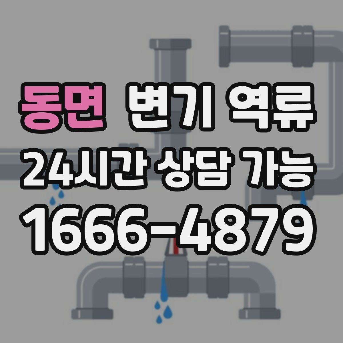 동면 변기 역류 아래층 누수로 이어질 수 있는 이유