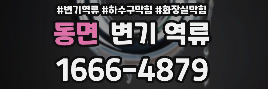 동면 변기 역류