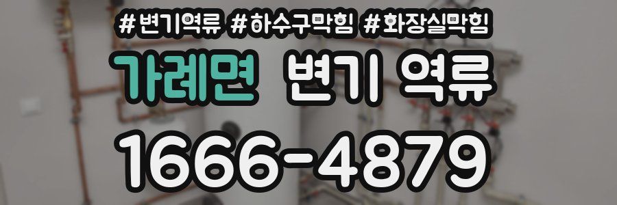 가례면 변기 역류