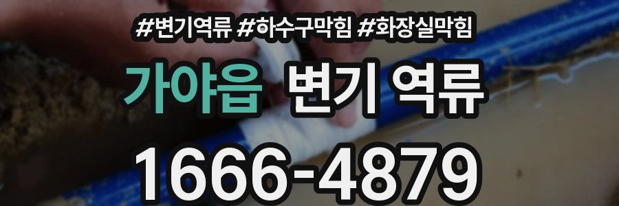 가야읍 변기 역류