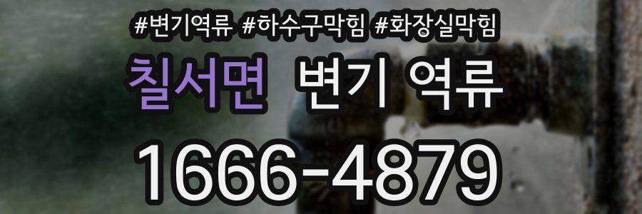 칠서면 변기 역류