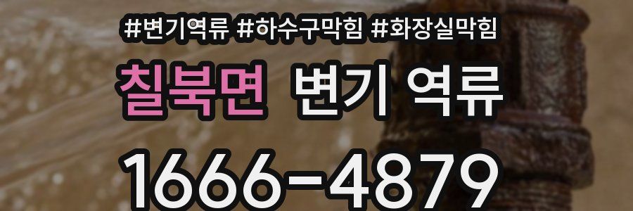 칠북면 변기 역류