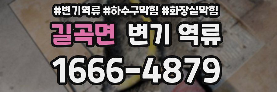 길곡면 변기 역류