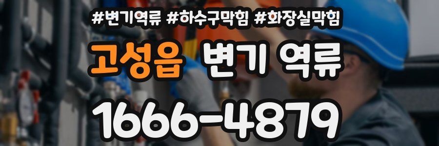 고성읍 변기 역류