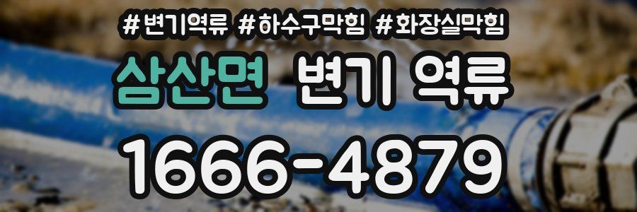 삼산면 변기 역류