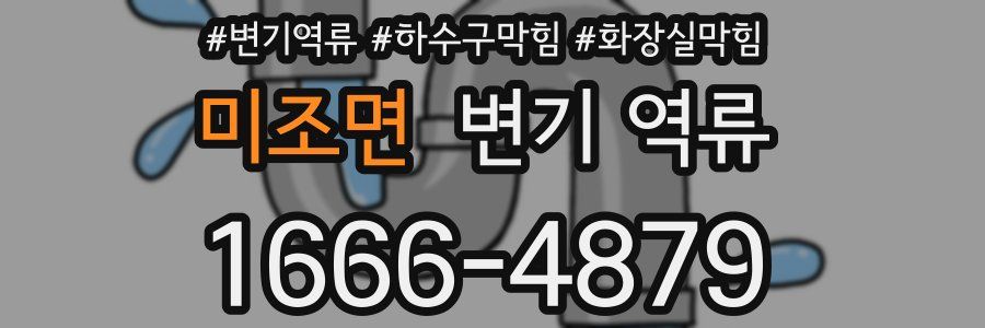 미조면 변기 역류