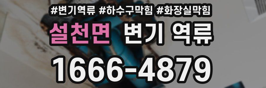 설천면 변기 역류