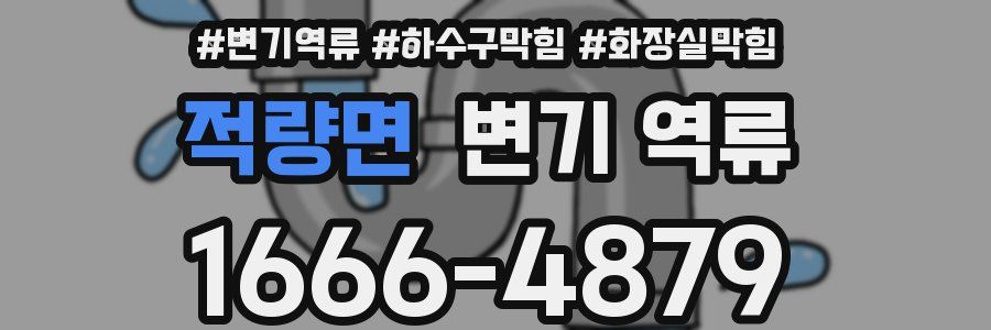 적량면 변기 역류