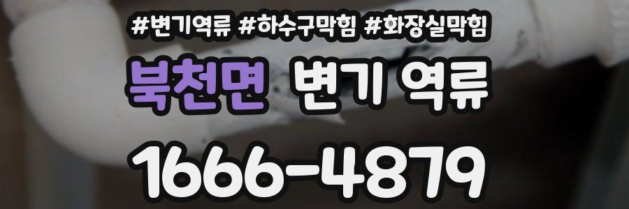 북천면 변기 역류