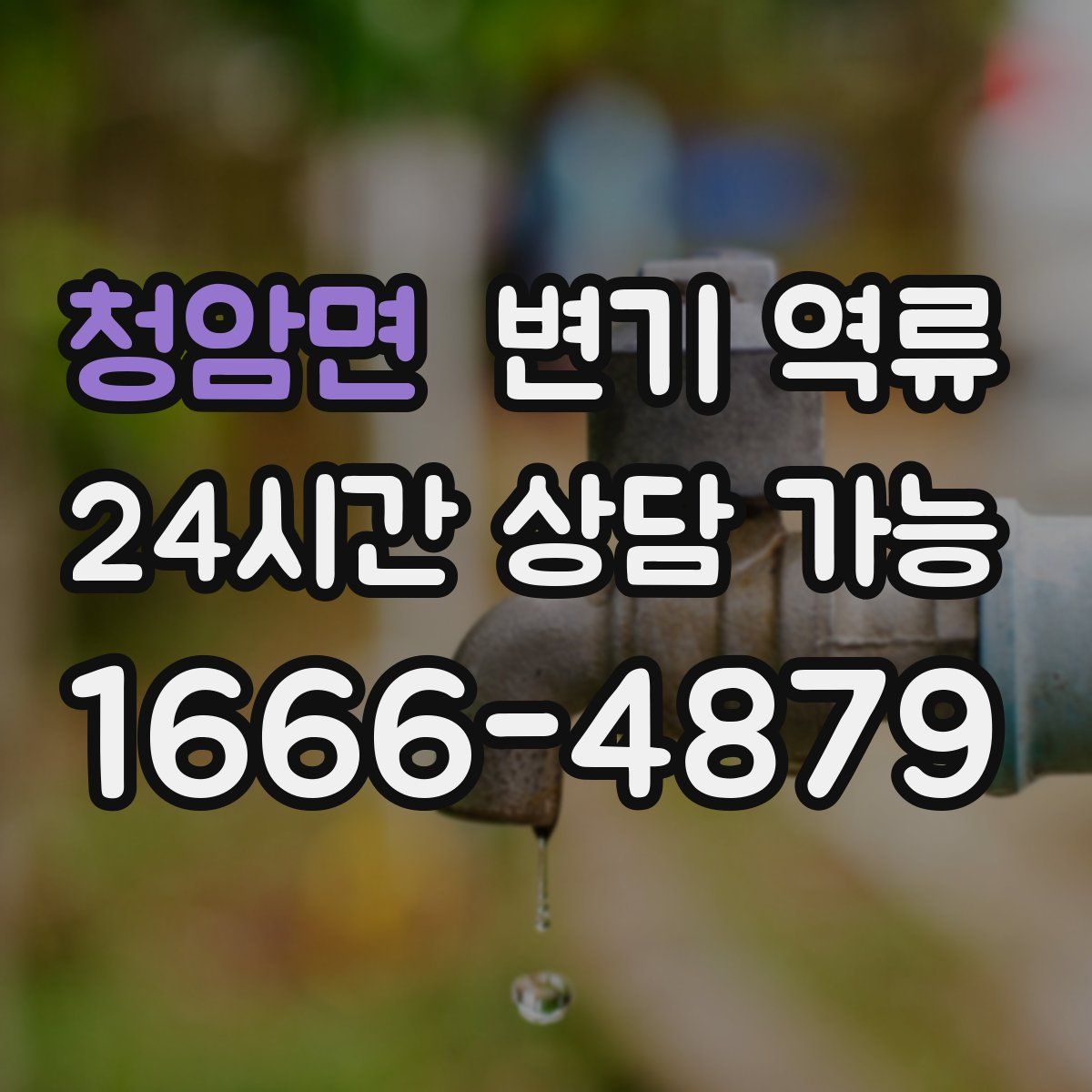 청암면 변기 역류