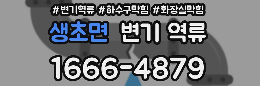 생초면 변기 역류