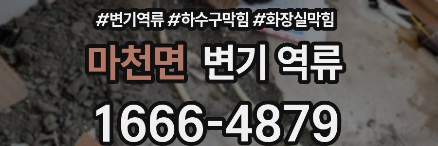 마천면 변기 역류