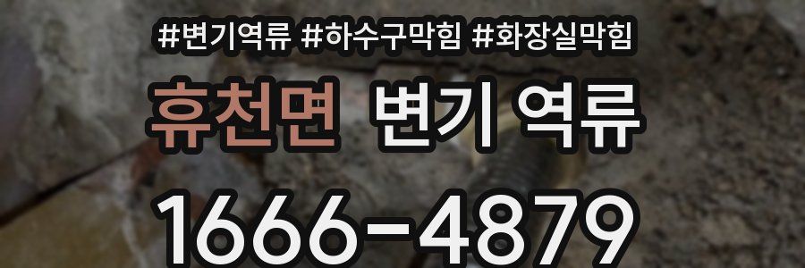 휴천면 변기 역류