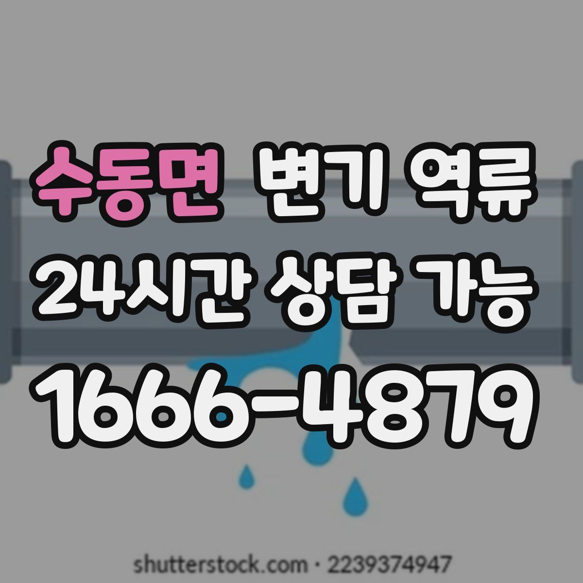 수동면 변기 역류