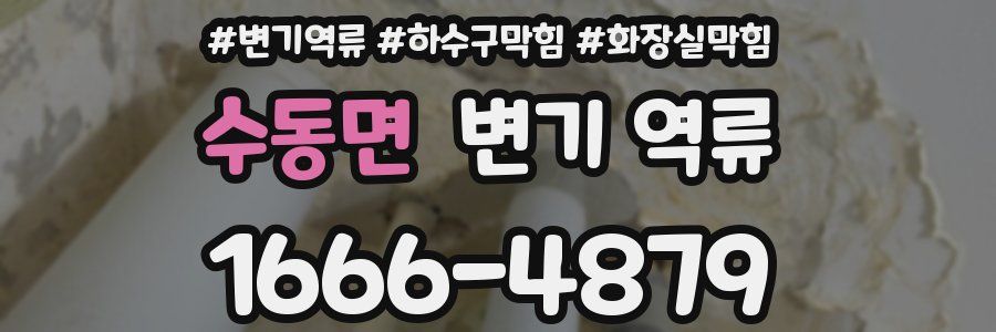 수동면 변기 역류