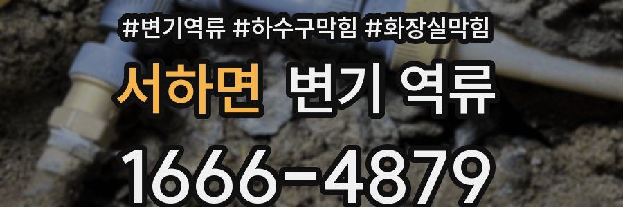 서하면 변기 역류