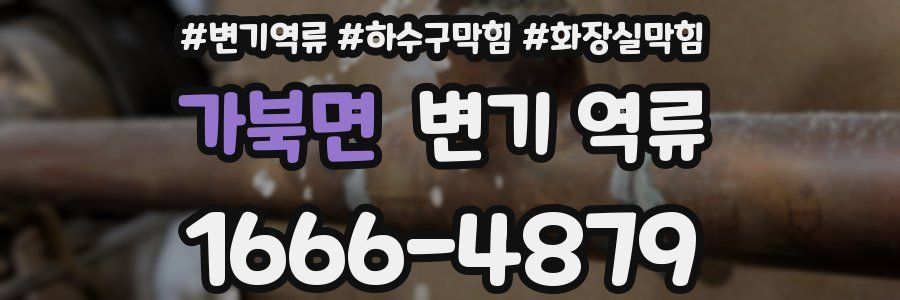 가북면 변기 역류