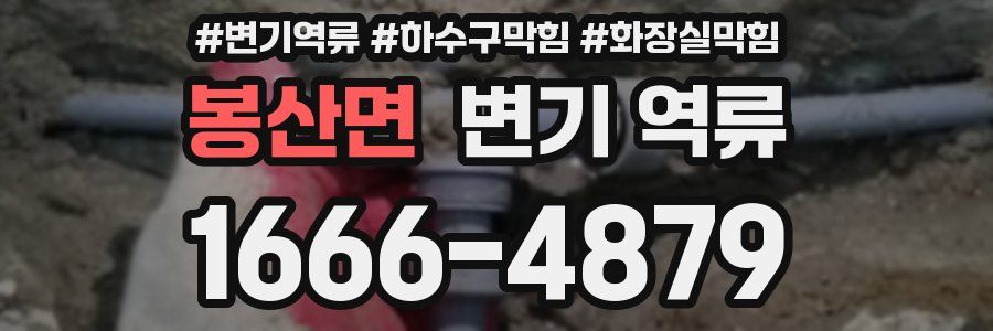 봉산면 변기 역류