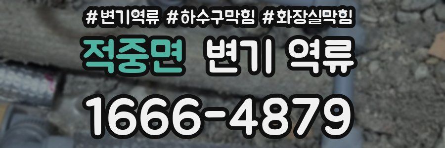 적중면 변기 역류