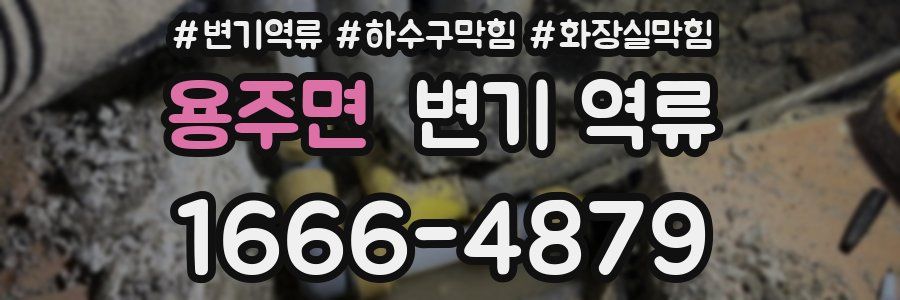 용주면 변기 역류