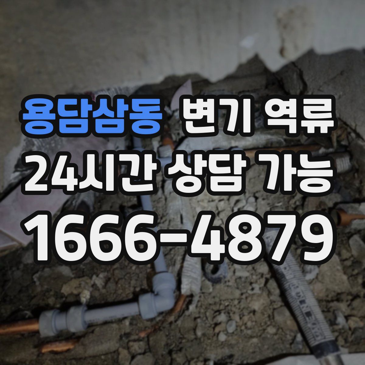 용담삼동 변기 역류