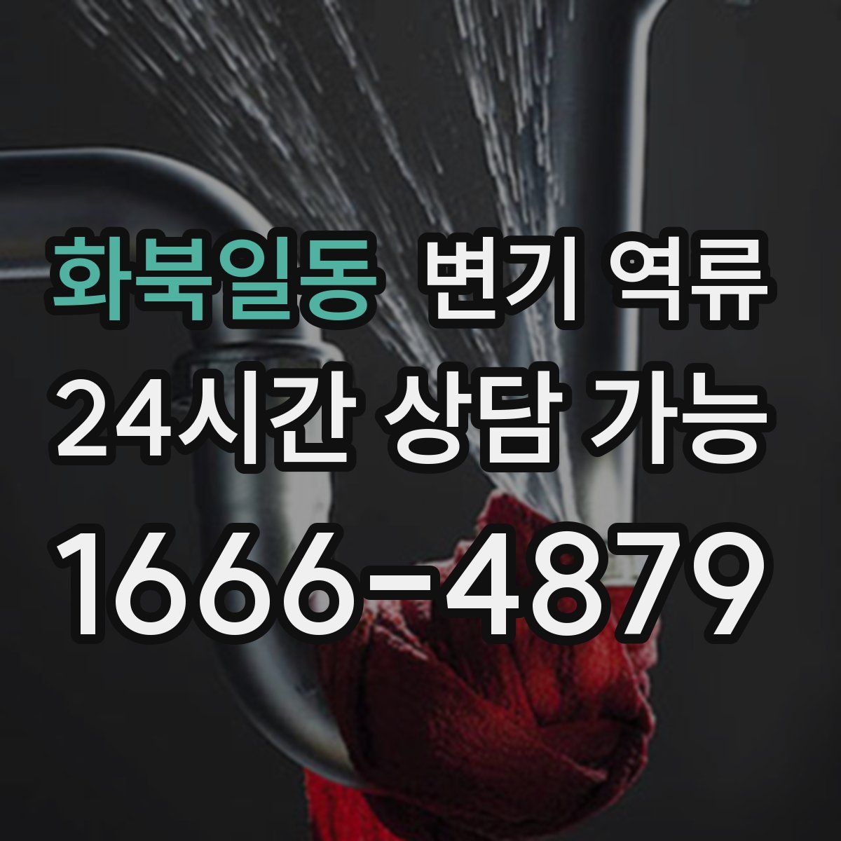 화북일동 변기 역류