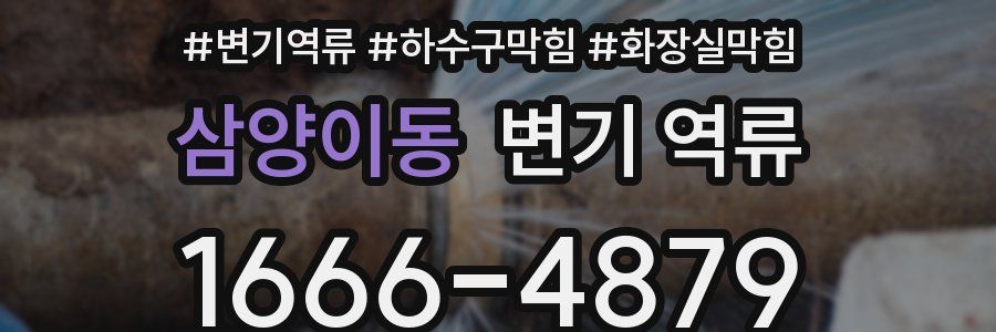 삼양이동 변기 역류