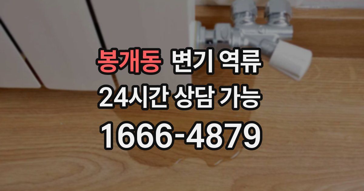 봉개동 변기 역류