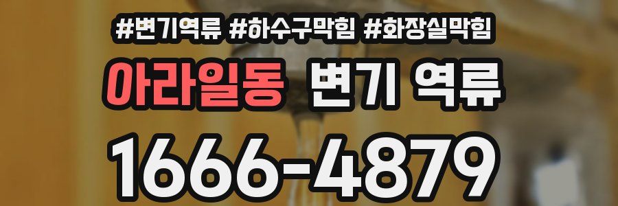 아라일동 변기 역류